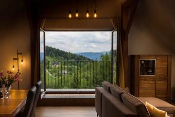 Фото номера Двухместный номер Делюкс «Плюс» с 1 кроватью Отель Hotel Beskidzki Raj г. Стрышава 10